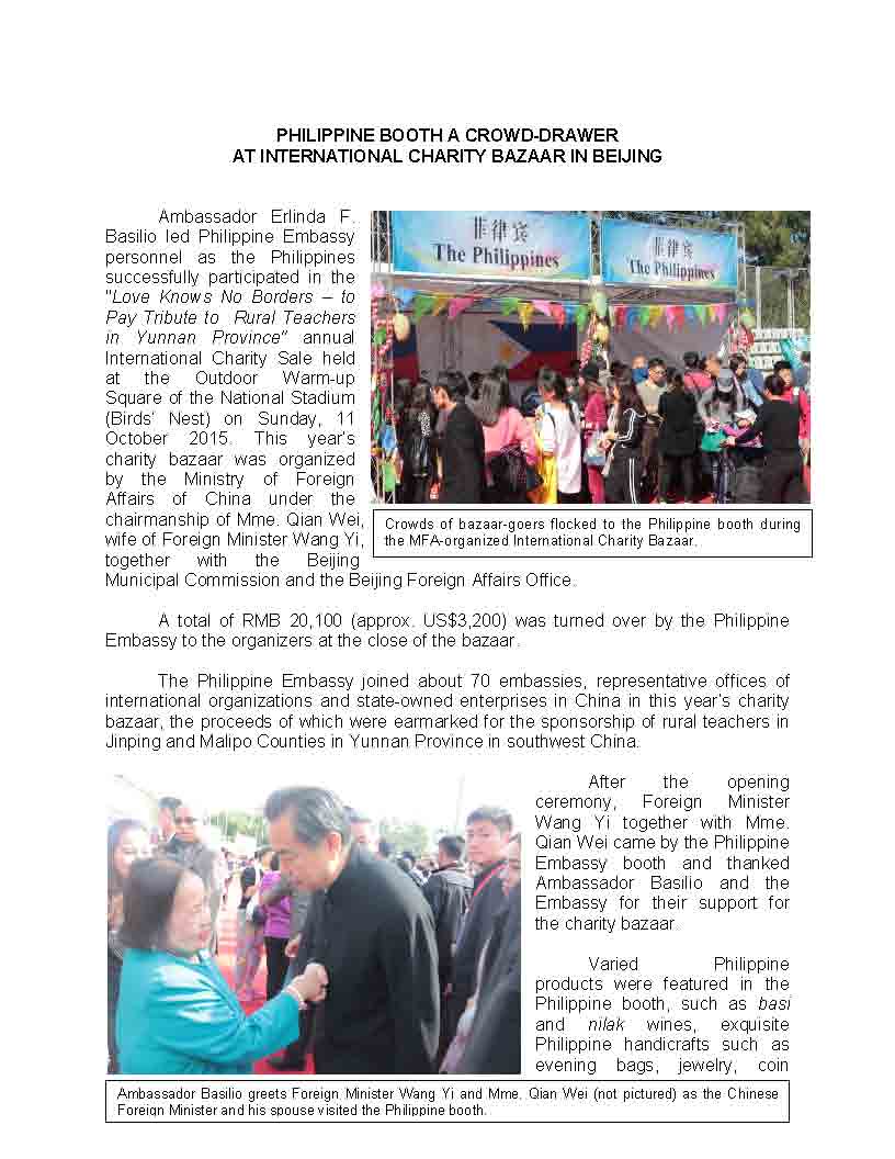 Press Release 2015 International Charity Bazaar Page 1